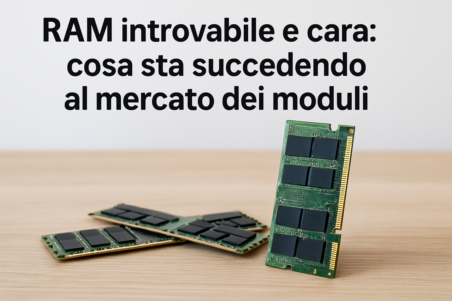 RAM introvabile e cara: cosa sta succedendo al mercato dei moduli