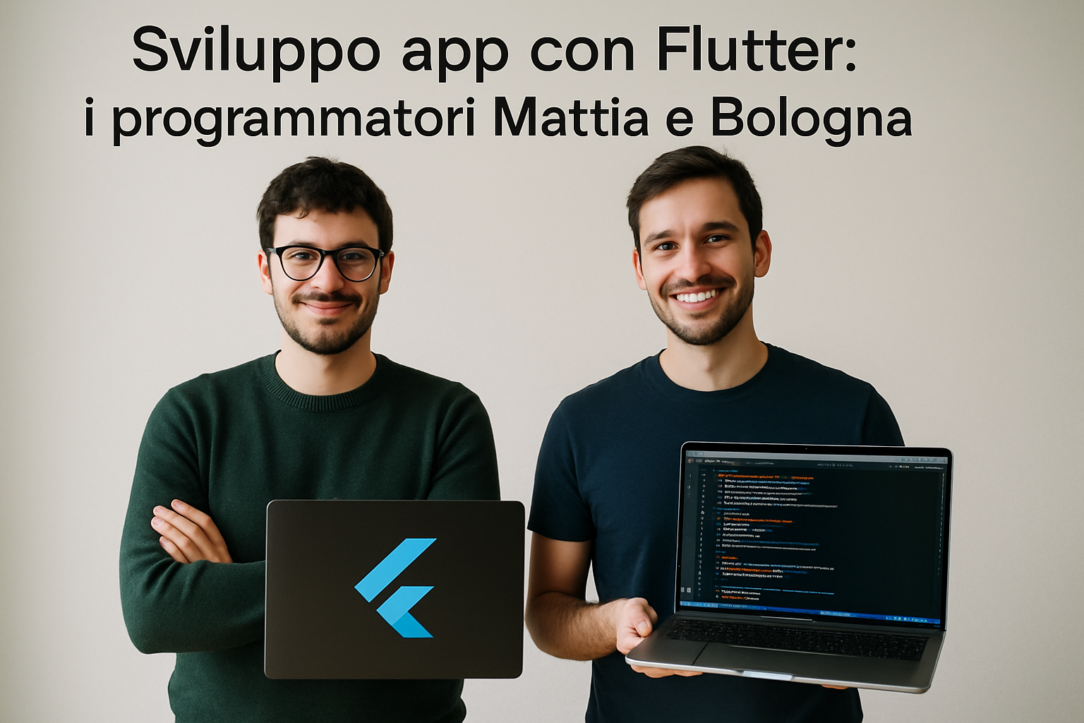 Sviluppo app con Flutter: i programmatori Mattia e Marco a Bologna